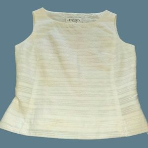 Casual Corner Sleeveless Emboidered Top